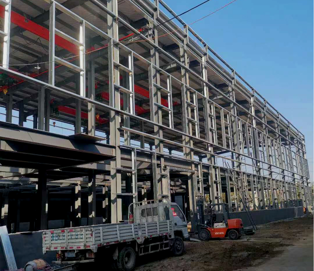 青島中新華美：新車間開建施工，企業(yè)擴(kuò)容促生產(chǎn)