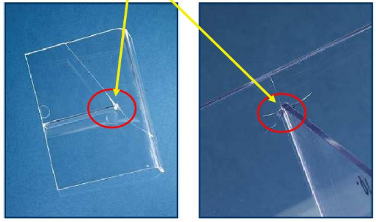 注塑成型缺陷十一：頂出破裂、尖角處開裂